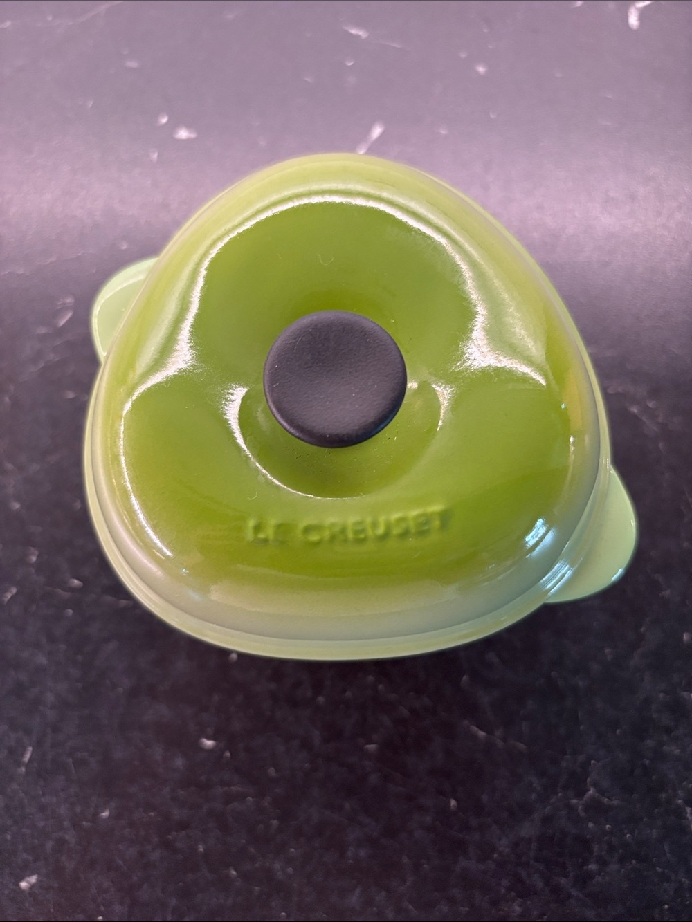 Discontinued Le Creuset Green Ceramic Apple Covered Cocotte